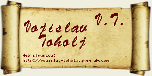 Vojislav Toholj vizit kartica
